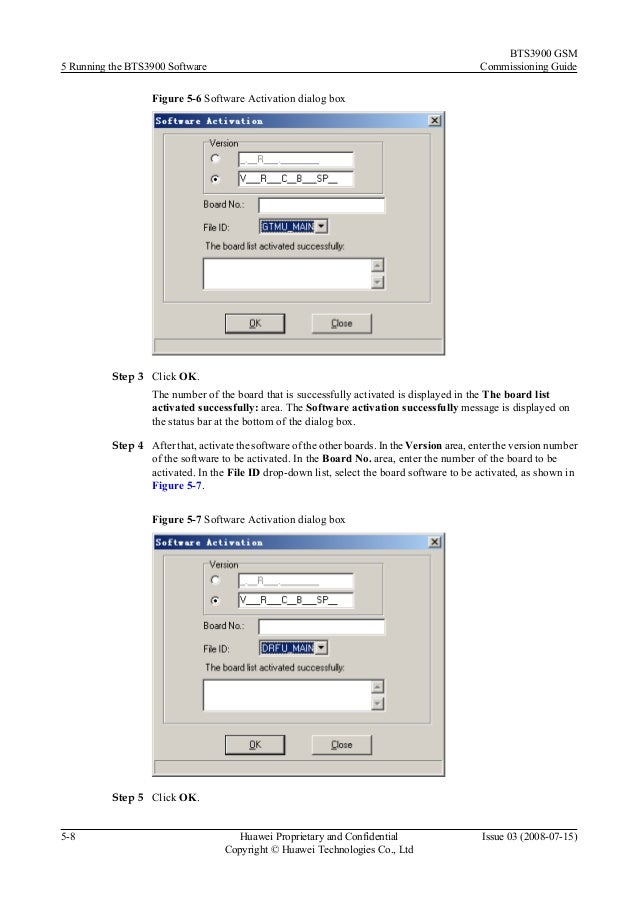 huawei bts commissioning